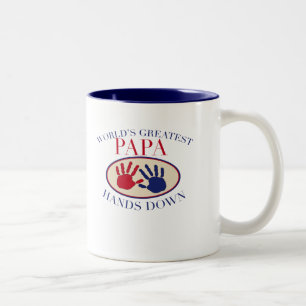 Caneca De Café Em Dois Tons Melhor Papai Sem Dúvida