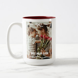 Caneca De Café Em Dois Tons Melhor Presente de Dia das Mães e Aniversário com