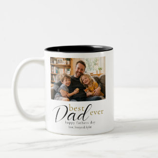 Caneca De Café Em Dois Tons Melhor Presente do Dia dos Pais Foto do Papai 