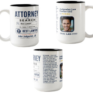 Caneca De Café Em Dois Tons Melhor Presente para Advogado
