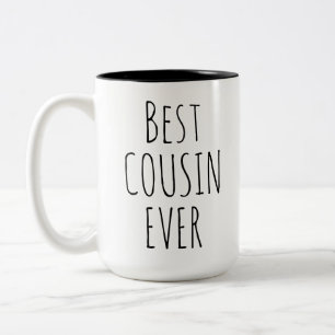 Caneca De Café Em Dois Tons Melhor Primo de Todos os Tempos Presente Diverti