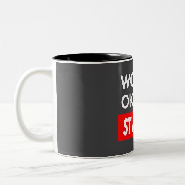 Caneca De Café Em Dois Tons Melhor Stanley do mundo (Esquerda)