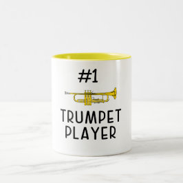 Caneca De Café Em Dois Tons Melhor Trompetista Número 1