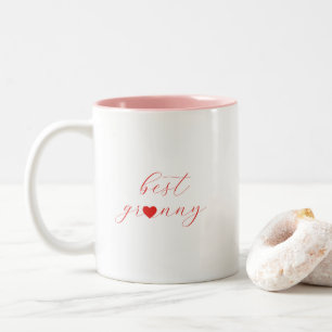 Caneca De Café Em Dois Tons Melhor Vovó, Presente de Vovó, Moderno