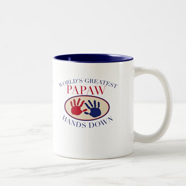 Caneca De Café Em Dois Tons Melhor Vovô Sem Dúvida (Direita)