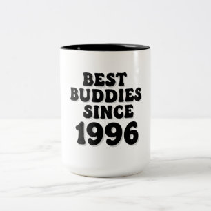 Caneca De Café Em Dois Tons Melhores Amigos Desde 1996, Design