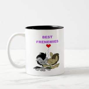 Caneca De Café Em Dois Tons Melhores amigos-inimigos-trisha paytas-amigos