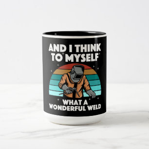 Caneca De Café Em Dois Tons Melhores Artes Soldadeiras Mulheres Arc Solder Pip