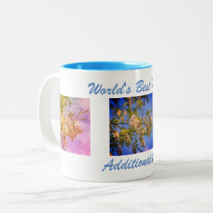 Caneca De Café Em Dois Tons Melhores Blossóis de Bloqueio da Mãe Personalizado