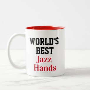 Caneca De Café Em Dois Tons MELHORES MÃOS JAZZ DO MUNDO DA Novidade