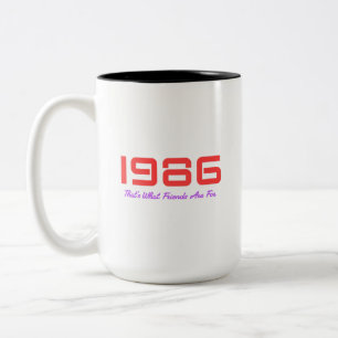Caneca De Café Em Dois Tons Melodia Principal de 1986