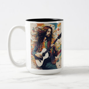 Caneca De Café Em Dois Tons Melodias em Movimento