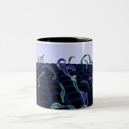 Caneca De Café Em Dois Tons Membrana de pilha ampliada