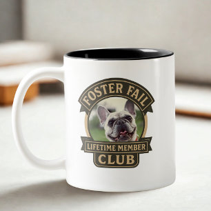 Caneca De Café Em Dois Tons Membro do Clube de Falha de Lojamento Cão de Resga