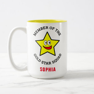 Caneca De Café Em Dois Tons Membro do Esquadrão de Estrela Dourada