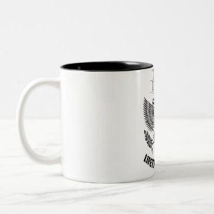 Caneca De Café Em Dois Tons Membro do Time de Vida do Team Patel