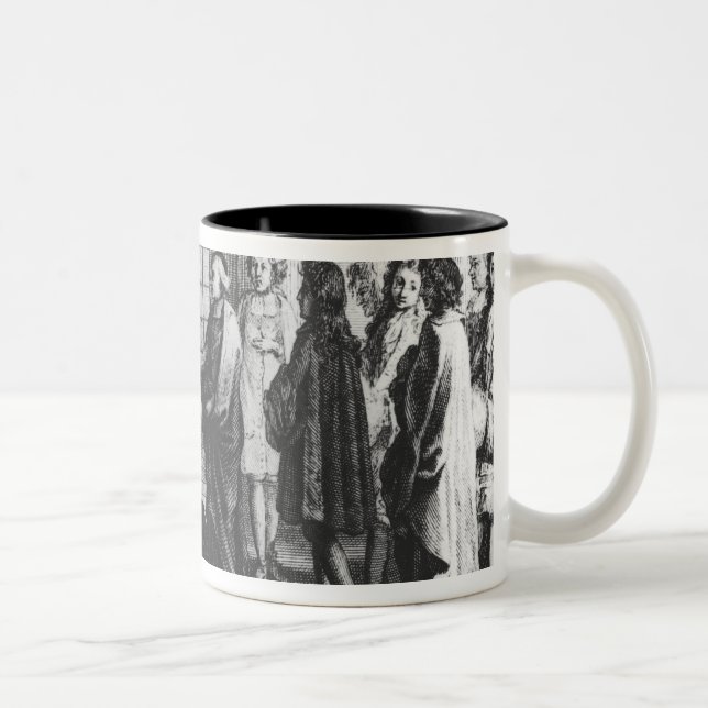 Caneca De Café Em Dois Tons Membros da academia francesa (Direita)