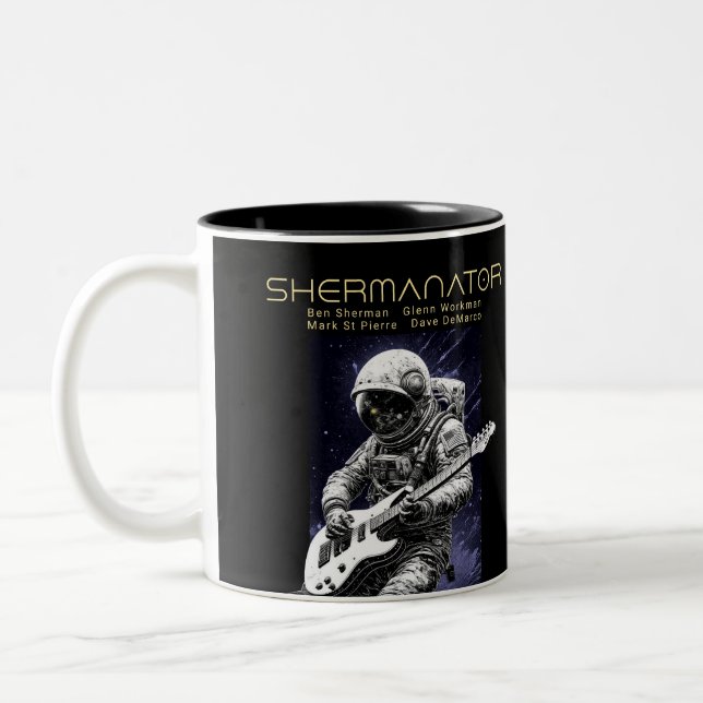 Caneca De Café Em Dois Tons Membros da Banda SHERMANATOR (Esquerda)
