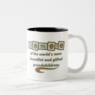 Caneca De Café Em Dois Tons Memere de netos dotado