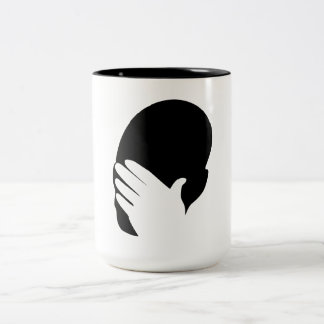 Caneca De Café Em Dois Tons Memória do Facepalm