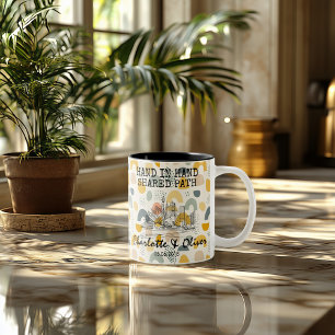 Caneca De Café Em Dois Tons Memória Personalizada de Sydney - Marco de Arte Li