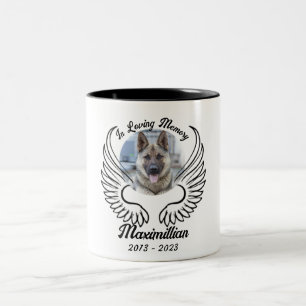 Caneca De Café Em Dois Tons Memória personalizada no amor de um grupo de fotos