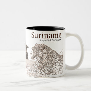 Caneca De Café Em Dois Tons Memórias do Suriname Mug