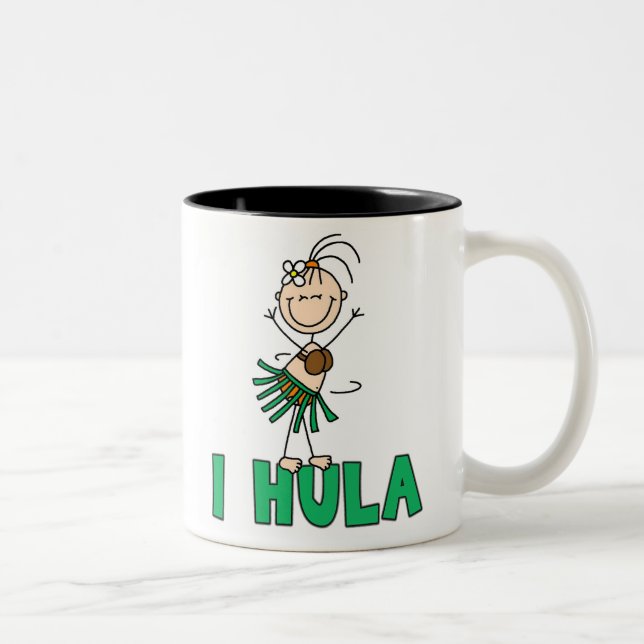 Caneca De Café Em Dois Tons Menina da vara mim Hula (Direita)