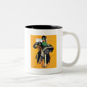 Caneca De Café Em Dois Tons Menina de Hatcheck