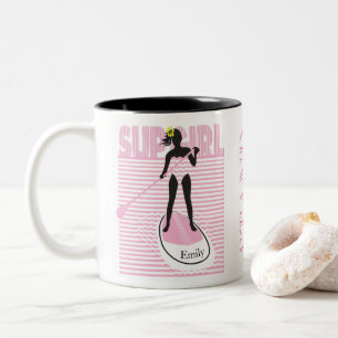 Caneca De Café Em Dois Tons Menina do SUP