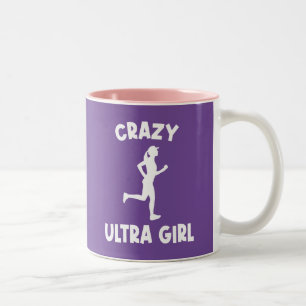 Caneca De Café Em Dois Tons Menina louca ultra corrente