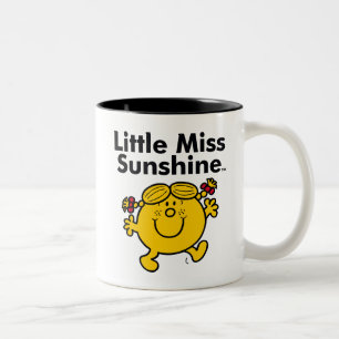 Caneca De Café Em Dois Tons Menina Pequena Miss Sunshine é um Ray do Sol