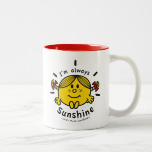 Caneca De Café Em Dois Tons Menina Sunshine   Sou sempre o Sol