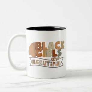 Caneca De Café Em Dois Tons Meninas Negras São Lindas Mulheres Afro