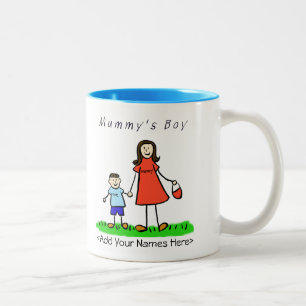 Caneca De Café Em Dois Tons Menino da múmia - Morena de Brunette e Mug Person