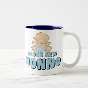 Caneca De Café Em Dois Tons Menino NOVO ORGULHOSO de Nonno