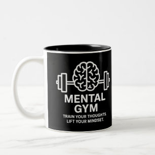 Caneca De Café Em Dois Tons Mental Gym - Mindset Motivacional