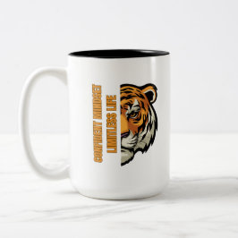 Caneca De Café Em Dois Tons Mentalidade Confiante Vida Sem Limites