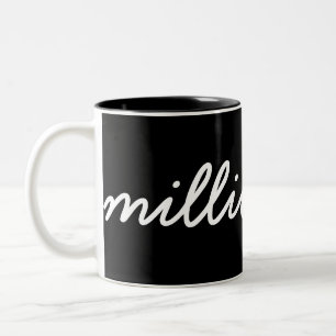 Caneca De Café Em Dois Tons Mentalidade Maximalista de Design Minimalista 'Mil