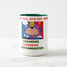 Caneca De Café Em Dois Tons Mente 15 oz.