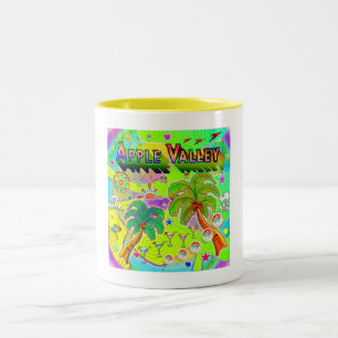 Caneca De Café Em Dois Tons Mente de Apple Valley Focus Mug