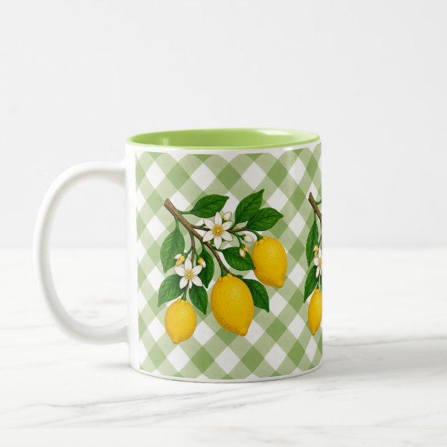 Caneca De Café Em Dois Tons Menton Lemon Two-Tone Mug (Esquerda)