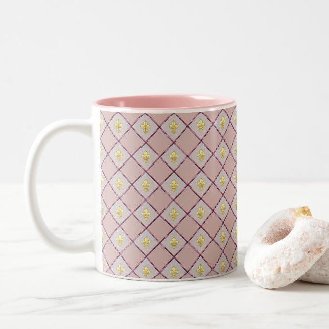 Caneca De Café Em Dois Tons Menton Lemon Two-Tone Mug (Com Donut)