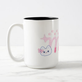 Caneca De Café Em Dois Tons Meowpink