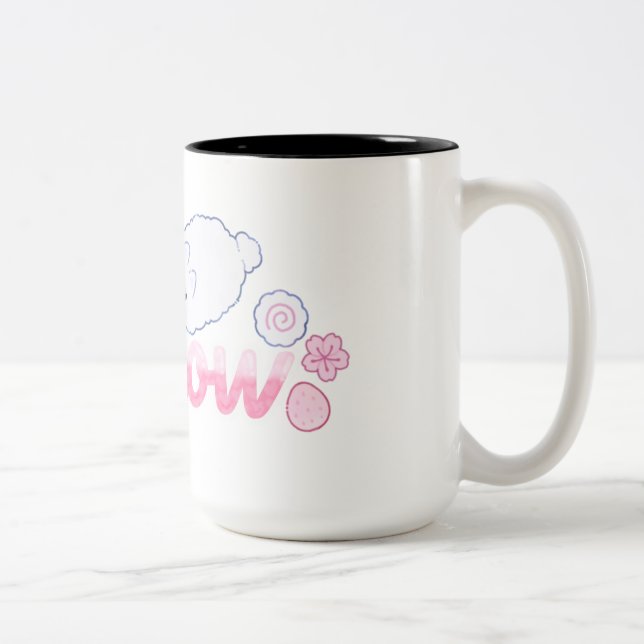Caneca De Café Em Dois Tons Meowpink (Direita)