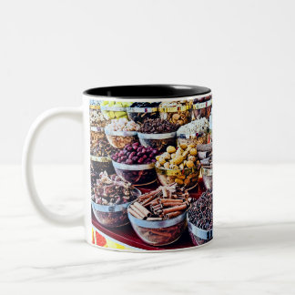 Caneca De Café Em Dois Tons Mercado de Especiarias de Dubai