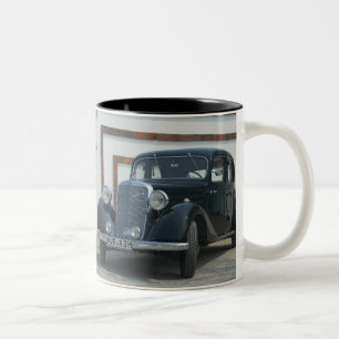 Caneca De Café Em Dois Tons Mercedes antiga 3