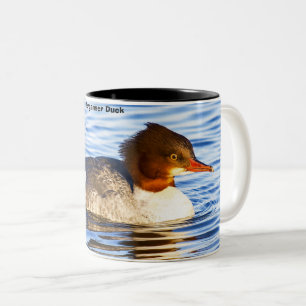 Caneca De Café Em Dois Tons Merganser Duck