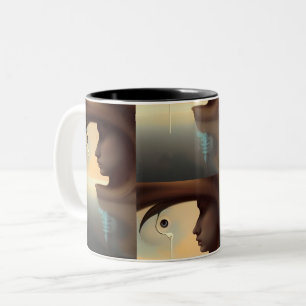 Caneca De Café Em Dois Tons Mergulhe na água