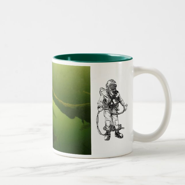 Caneca De Café Em Dois Tons Mergulho comercial interno (Direita)